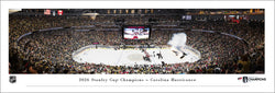 *SHIPS 6/27* Carolina Hurricanes 2026 Stanley Cup Champions Panoramic Poster Print - Blakeway Worldwide