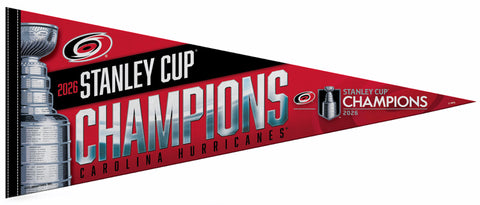 *SHIPS 6/27* Carolina Hurricanes 2026 STANLEY CUP CHAMPIONS Official Felt Collector's Pennant - Rico Inc.