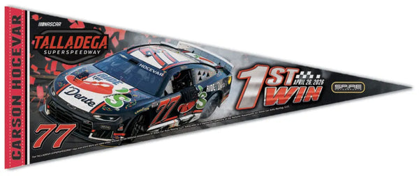 Carson Hocevar "First NASCAR Win" (4/26/2026) NASCAR Racing Premium Felt Collector's Pennant - Wincraft