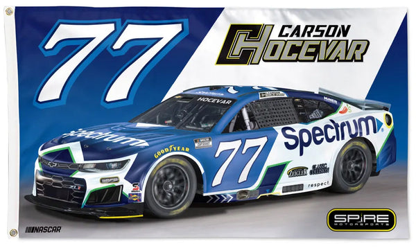 Carson Hocevar NASCAR #77 Spectrum Chevrolet Camaro (2026) 3'x5' Flag - Wincraft