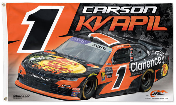 Carson Kvapil NASCAR #1 Bass Pro Camaro Huge 3' x 5' DELUXE Banner FLAG - Wincraft 2025