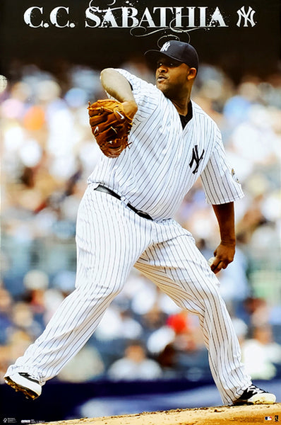 CC Sabathia "Ace" New York Yankees MLB Action Poster- Costacos Sports