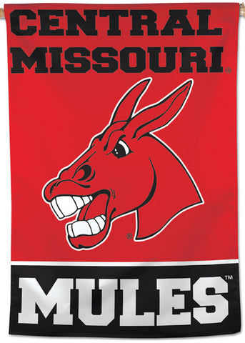 University of Central Missouri MULES Official NCAA Team Logo NCAA Premium 28x40 Wall Banner - Wincraft Inc.