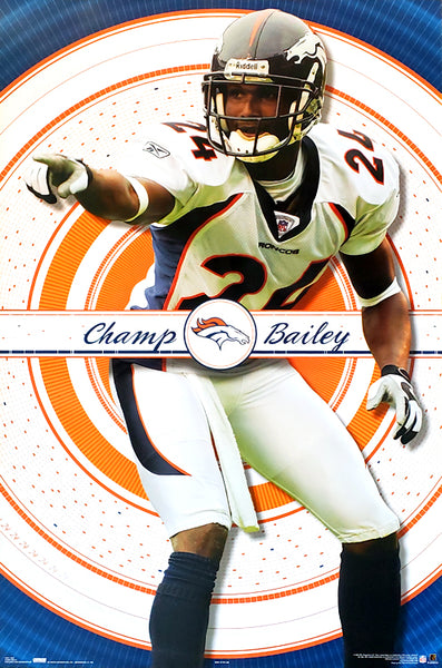 Champ Bailey "Field General" Denver Broncos NFL Action Poster - Costacos 2005