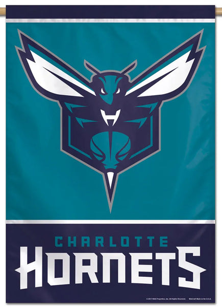 Charlotte Hornets Official NBA Basketball Premium 28x40 Team Logo Wall Banner - Wincraft Inc.