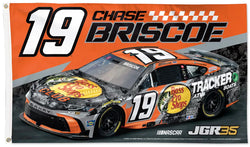 Chase Briscoe NASCAR #19 Bass Pro Tracker Huge 3' x 5' DELUXE Banner FLAG - Wincraft 2026