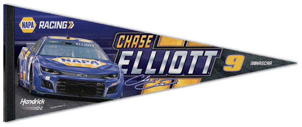 Chase Elliott NASCAR NAPA #9 Auto Racing Action Premium Felt Collector's Pennant - Wincraft 2025