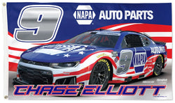 Chase Elliott "Patriot 2026" NAPA #9 Official NASCAR 3'x5' Deluxe Flag - Wincraft Inc.