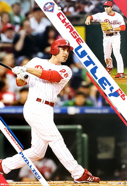 Chase Utley "Superstar" Philadelphia Phillies MLB Baseball Action Poster - Costacos 2009