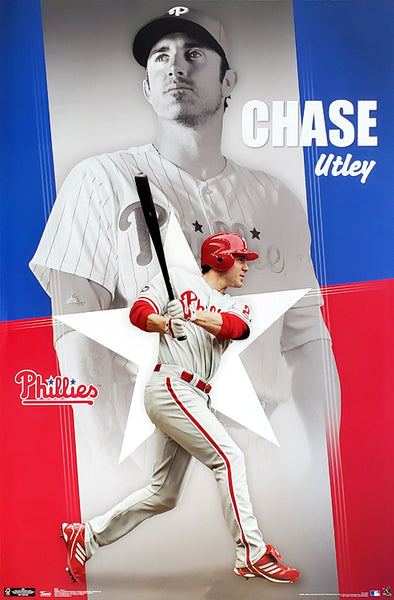 Chase Utley "Philly Proud" Philadelphia Phillies Baseball Action Poster - Costacos 2011