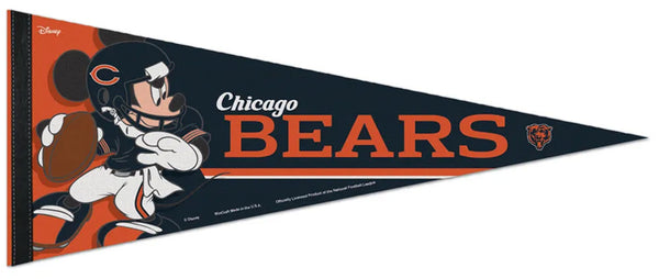 Chicago Bears "Mickey QB Gunslinger" Official NFL/Disney Premium Felt Pennant - Wincraft Inc.