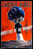 Chicago Bears "Monsters of the Midway" (1996) NFL Football Team Theme Art Poster - Costacos Final Stock Collection