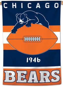 Chicago Bears Retro-1940s-Style Official NFL Team Wall BANNER - Wincraft Inc.
