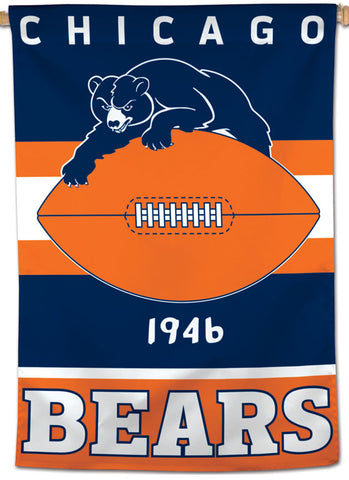 Chicago Bears Retro-1940s-Style Official NFL Team Wall BANNER - Wincraft Inc.
