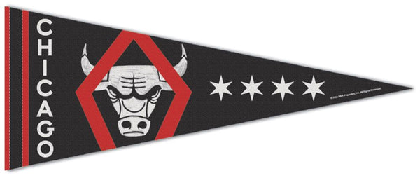 Chicago Bulls NBA City Edition 2023-24 Premium Felt Pennant