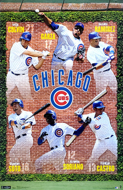 Chicago Cubs "Ivy Stars" Poster (Ramirez, Soriano, Castro, Soto, Garza, Colvin) - Trends 2011