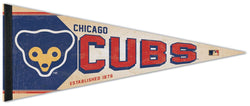 Chicago Cubs MLB Cooperstown Collection 1972-78-Style Premium Felt Pennant - Wincraft