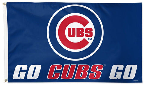 Chicago Cubs "Go Cubs Go" MLB Baseball Official 3'x5' Team Flag - Wincraft Inc.