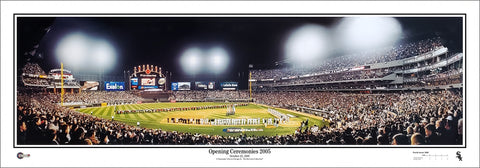 Chicago White Sox 2005 World Series Opening Ceremonies Panoramic Poster Print - Everlasting Images