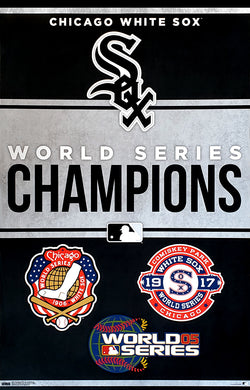 Chicago White Sox 3-Time World Series Championships Commemorative Premium Wall Poster - Costacos Sports