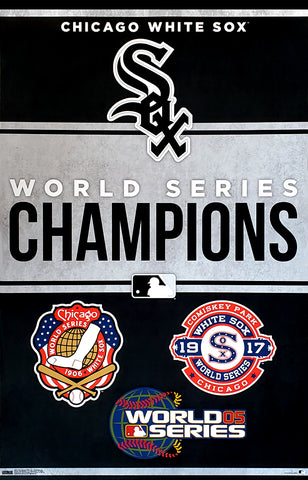 Chicago White Sox 3-Time World Series Championships Commemorative Premium Wall Poster - Costacos Sports
