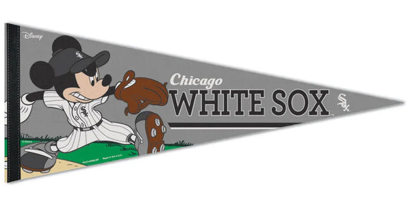 Chicago White Sox "Mickey Mouse Flamethrower" Official MLB/Disney Premium Felt Pennant - Wincraft Inc.