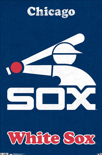 Chicago White Sox "Batter-Up" Retro Logo (1976-90) Poster - Costacos Sports