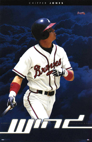 Chipper Jones "Wind" Atlanta Braves Action Poster - Costacos 1999