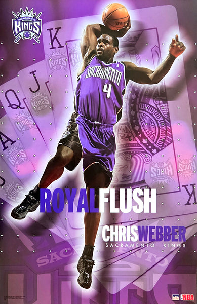 Chris Webber "Royal Flush" Sacramento Kings Poster - Starline 2003