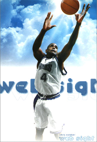 Chris Webber "Web Sight" Sacramento Kings NBA Action Poster - Costacos 2000