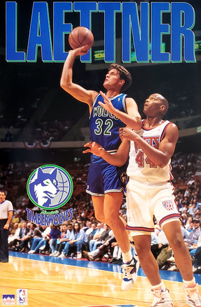 Christian Laettner "NBA Action" Minnesota Timberwolves Poster - Starline 1993