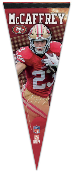 Christian McCaffrey San Francisco 49ers Signature Series Premium Felt NFL Collector's Pennant - Wincraft