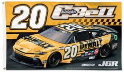 Christopher Bell DeWalt Toyota #20 Official NASCAR Deluxe-Edition 3'x5' Banner Flag - Wincraft 2025