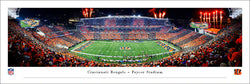 Cincinnati Bengals Paycor Stadium "Stripe the Jungle" Panoramic Poster Print - Blakeway Worldwide