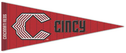 Cincinnati Reds "Saturday Reds" Official MLB City Connect Style Premium Felt Pennant - Wincraft