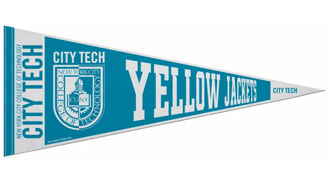 New York CITY TECH YELLOW JACKETS Official Team Felt Pennant - Rico Inc.