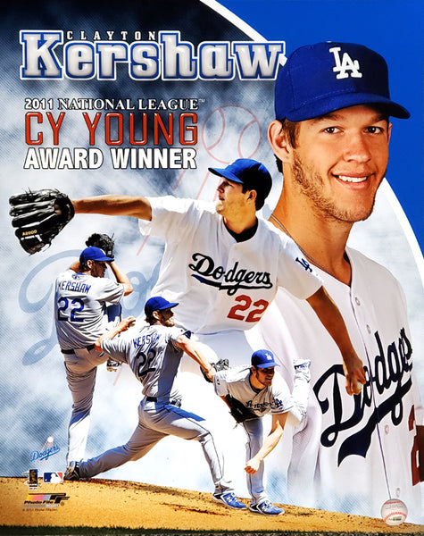 Clayton Kershaw "Cy Young Superstar" Los Angeles Dodgers Premium Poster - Photofile 16x20