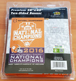 Clemson Tigers 2016 NCAA Football National Champions Official 2-Sided 28"x40" Banner