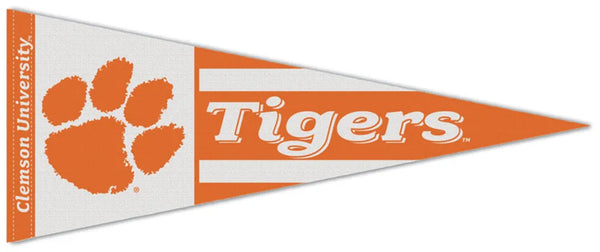 Clemson University Tigers Official NCAA Team Premium Felt Pennant - Wincraft Inc.