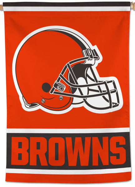 Cleveland Browns Official NFL Helmet-Logo-Style 28x40 Team Wall Banner - Wincraft Inc.