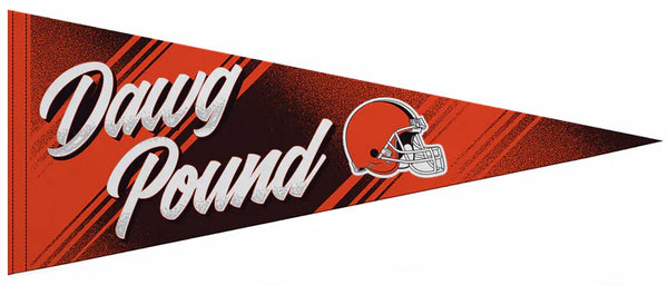 Cleveland Browns "Dawg Pound" Official NFL Football Team Felt Pennant - Rico Inc.