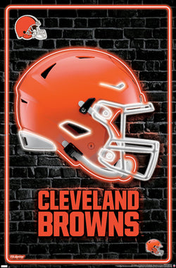 Cleveland Browns Official NFL Football Team Logo Poster - Costacos Sports