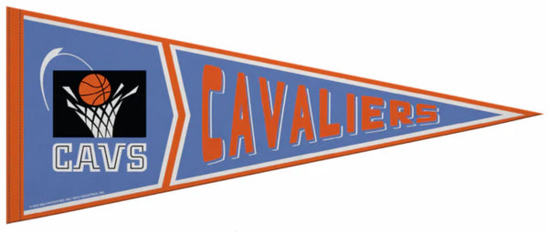 Cleveland Cavaliers 1994-2003-Style Official NBA Retro Collection Felt Pennant - Rico Inc.