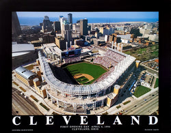 Cleveland Indians Progressive Field Opening Day 1994 22x28 Poster Print - Aerial Views