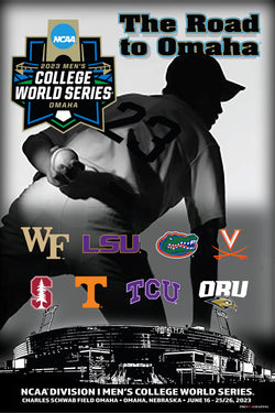 NCAA Baseball 2023 Men's College World Series Official 24x36 Event Poster - ProGraphs Inc.