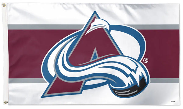 Colorado Avalanche Stripe-Style Official NHL Hockey Team Deluxe-Edition 3'x5' Banner FLAG - Wincraft Inc.
