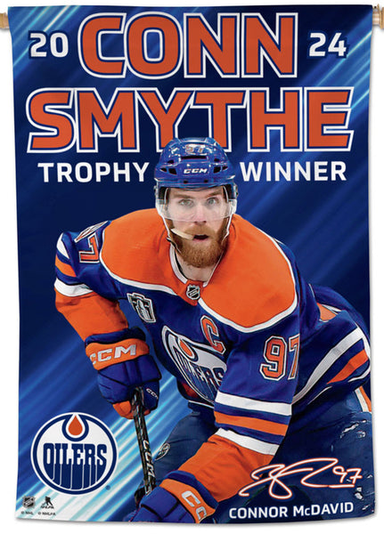 Connor McDavid Edmonton Oilers 2024 Conn Smythe Winner 28x40 Wall Banner - Wincraft