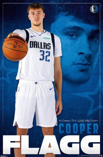 Cooper Flagg "Arrival" Dallas Mavericks NBA Basketball Poster - Costacos 2025