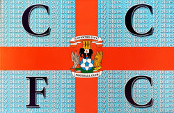 Coventry City Football Club Official Team Crest Logo Poster - U.K. Posters