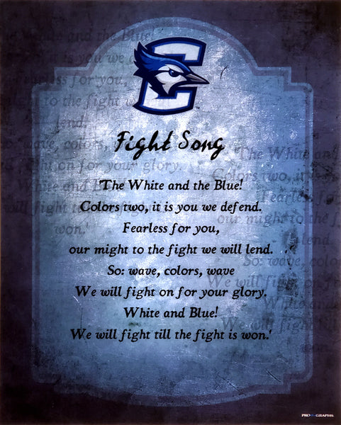 Creighton Bluejays "Fight Song" Official NCAA Premium Poster Print - ProGraphs